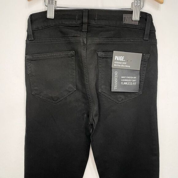 Paige Black Denim Jeans - Picture 4 of 7